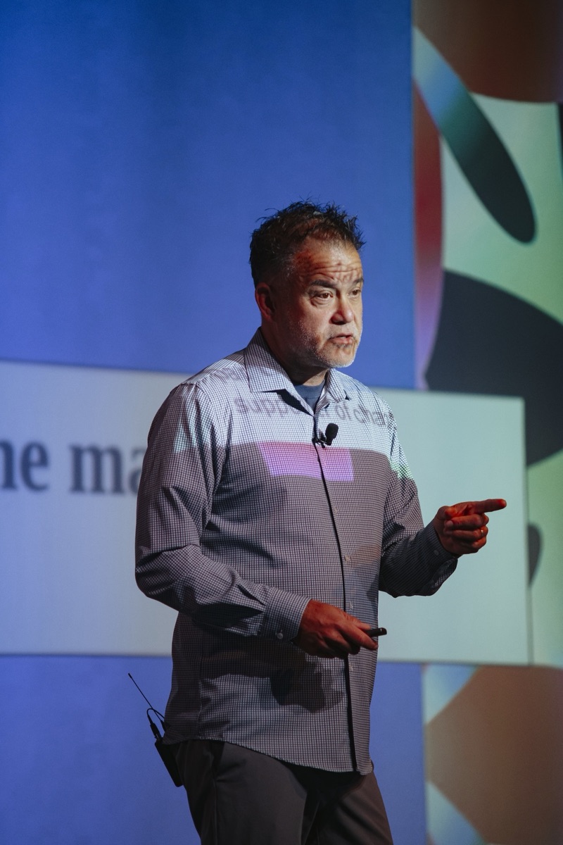 Craig Rosenberg presenting on the RevFest stage